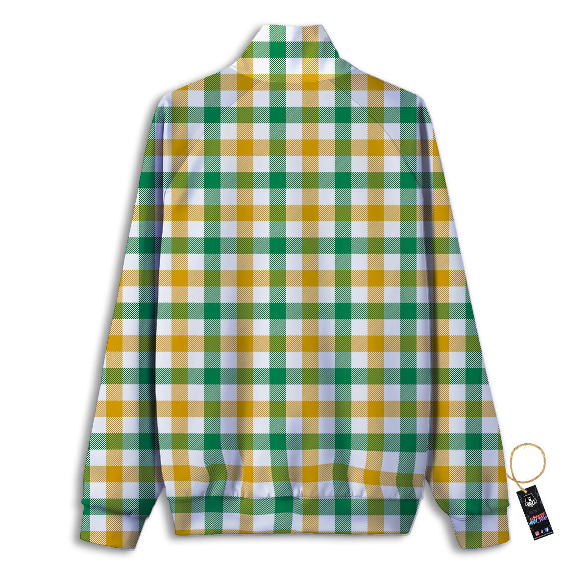Plaid Irish Buffalo Print Pattern Track Jacket-grizzshop