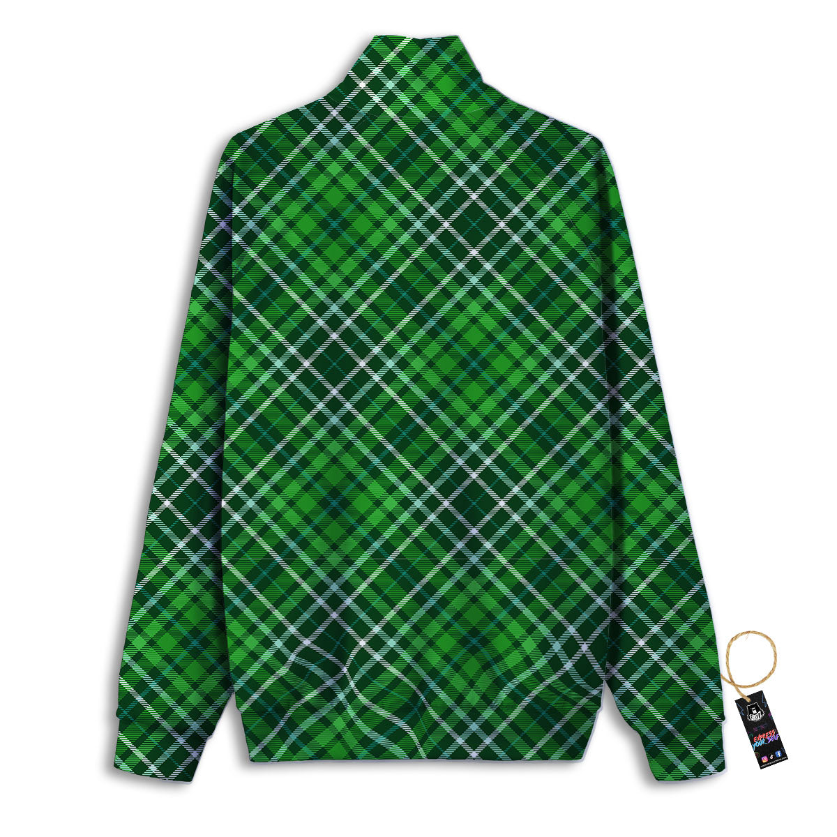 Plaid Irish Print Pattern Track Jacket-grizzshop