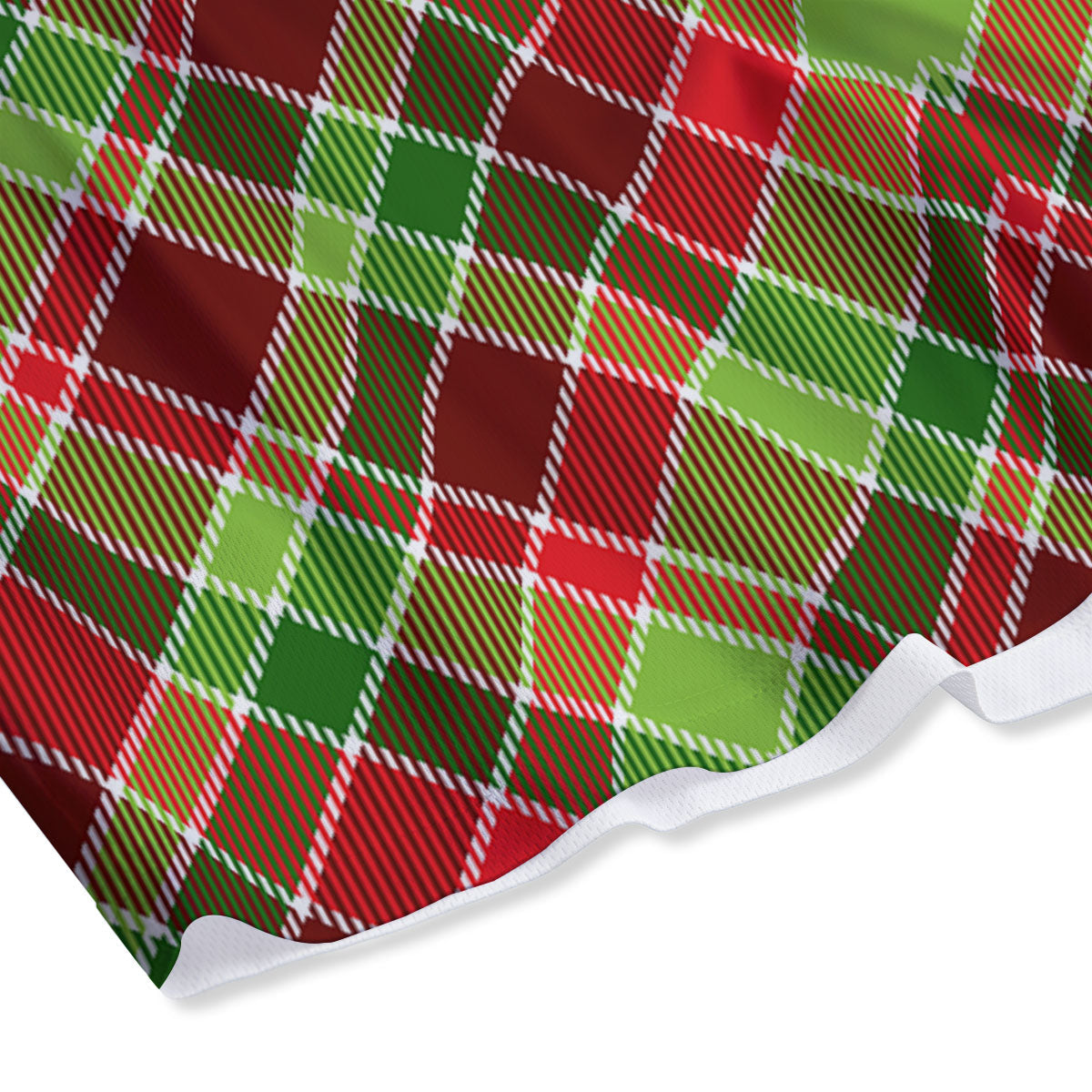 Plaid Merry Christmas Print Pattern Mesh Shorts