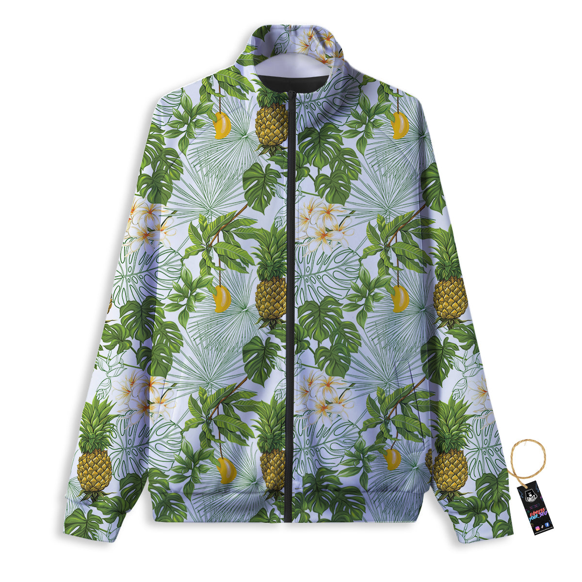 Plaid Rooster Print Pattern Track Jacket-grizzshop
