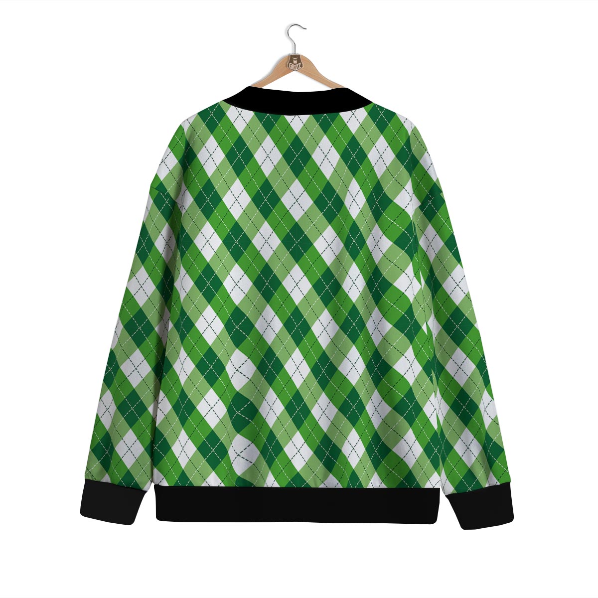 Plaid Saint Patrick's Day Print Pattern Cardigan-grizzshop