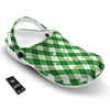 Plaid Saint Patrick's Day Print Pattern Clog-grizzshop