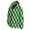 Plaid Saint Patrick's Day Print Pattern Down Jacket-grizzshop