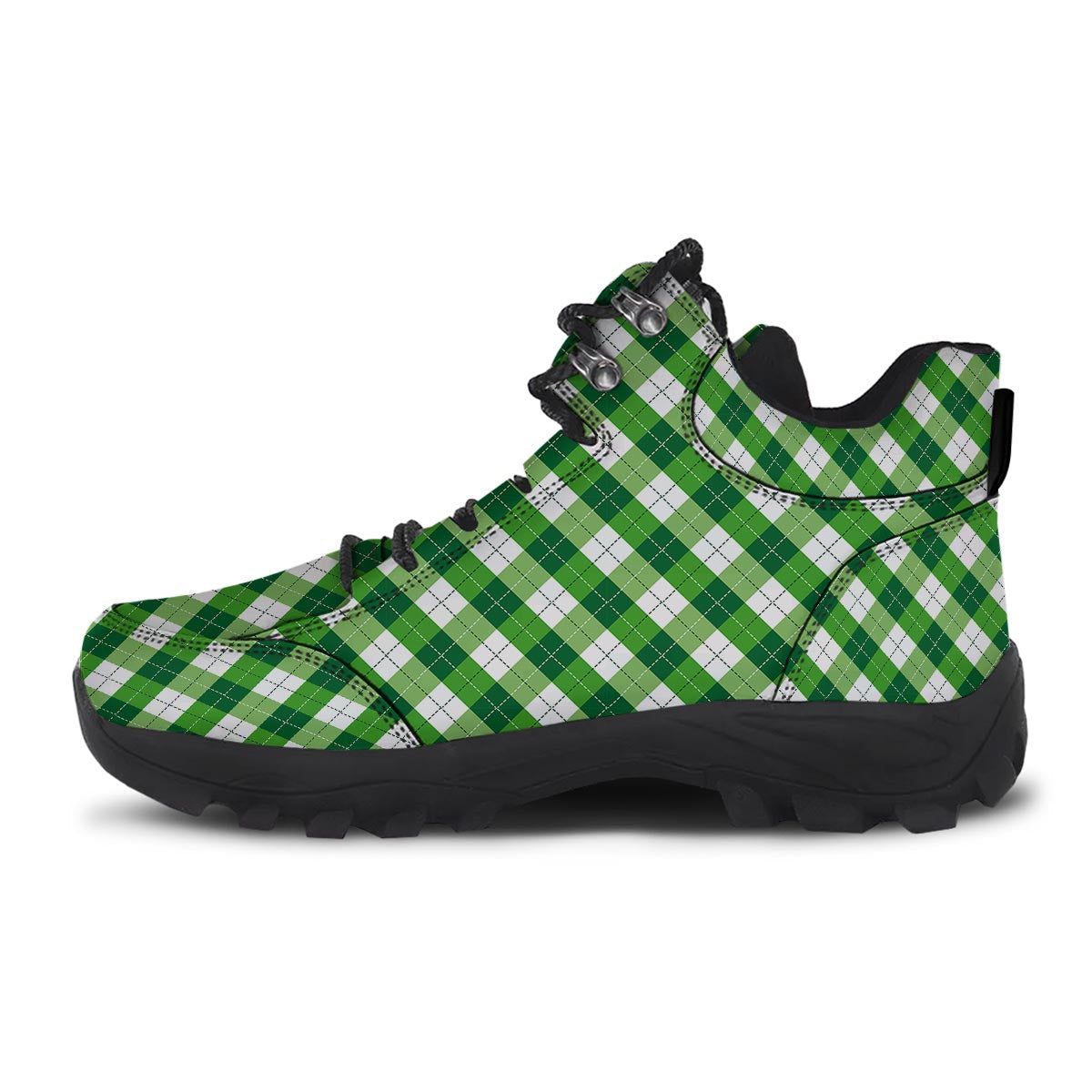 Plaid Saint Patrick's Day Print Pattern Hiking Shoes-grizzshop