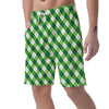 Plaid Saint Patrick's Day Print Pattern Men's Shorts-grizzshop