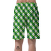 Plaid Saint Patrick's Day Print Pattern Men's Shorts-grizzshop