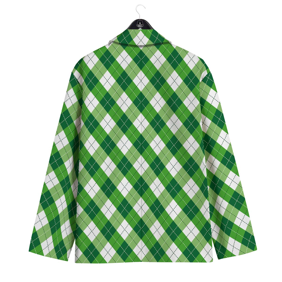 Plaid Saint Patrick's Day Print Pattern Men's Sport Coat-grizzshop