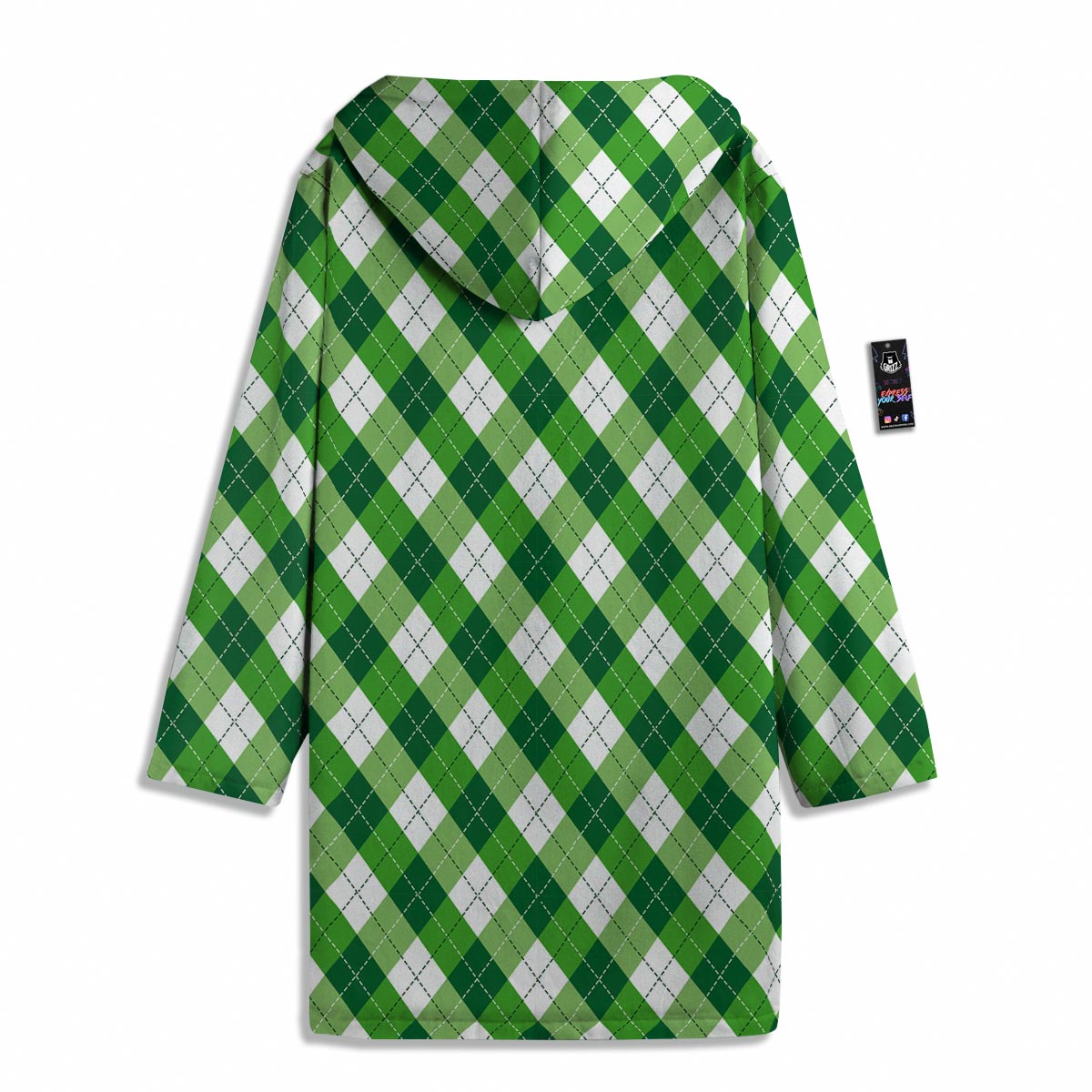 Plaid Saint Patrick's Day Print Pattern Men's Windbreaker Jacket-grizzshop