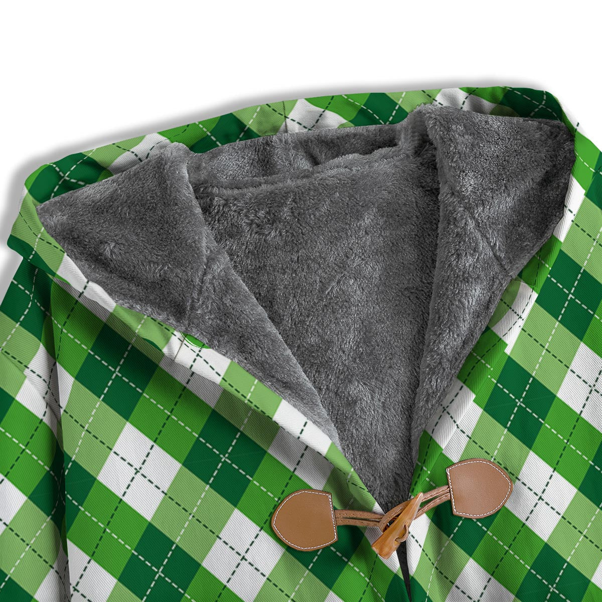 Plaid Saint Patrick's Day Print Pattern Men's Windbreaker Jacket-grizzshop