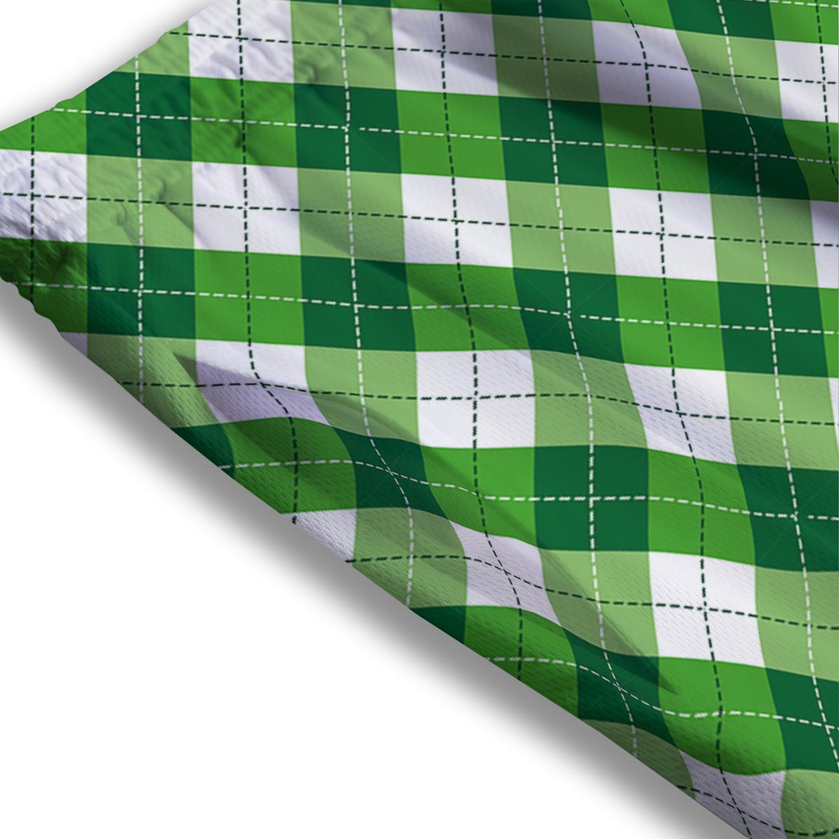 Plaid Saint Patrick's Day Print Pattern Mesh Shorts