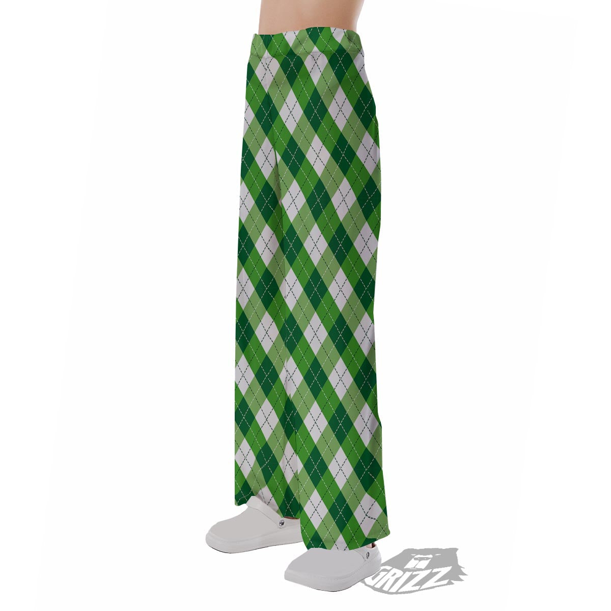 Plaid Saint Patrick's Day Print Pattern Pajama Pants-grizzshop