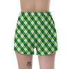 Plaid Saint Patrick's Day Print Pattern Women's Shorts-grizzshop