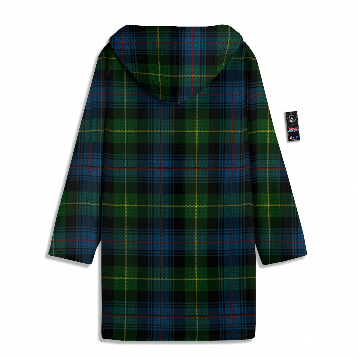 Plaid Scottish Knitted Print Men's Windbreaker Jacket-grizzshop