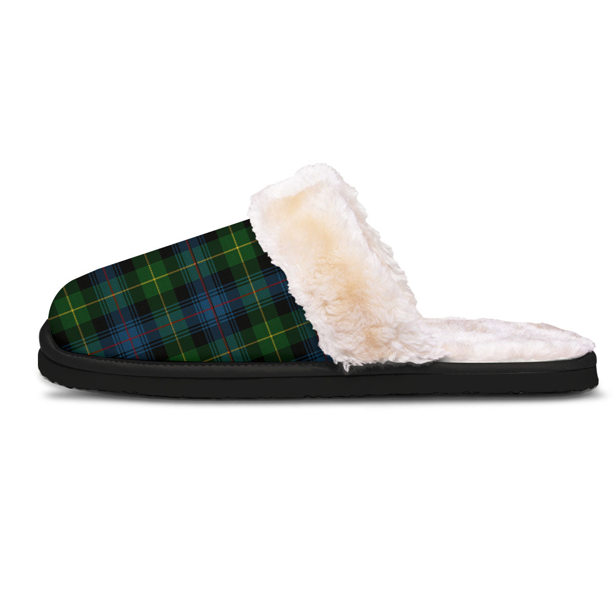 Plaid Scottish Knitted Print Slippers-grizzshop