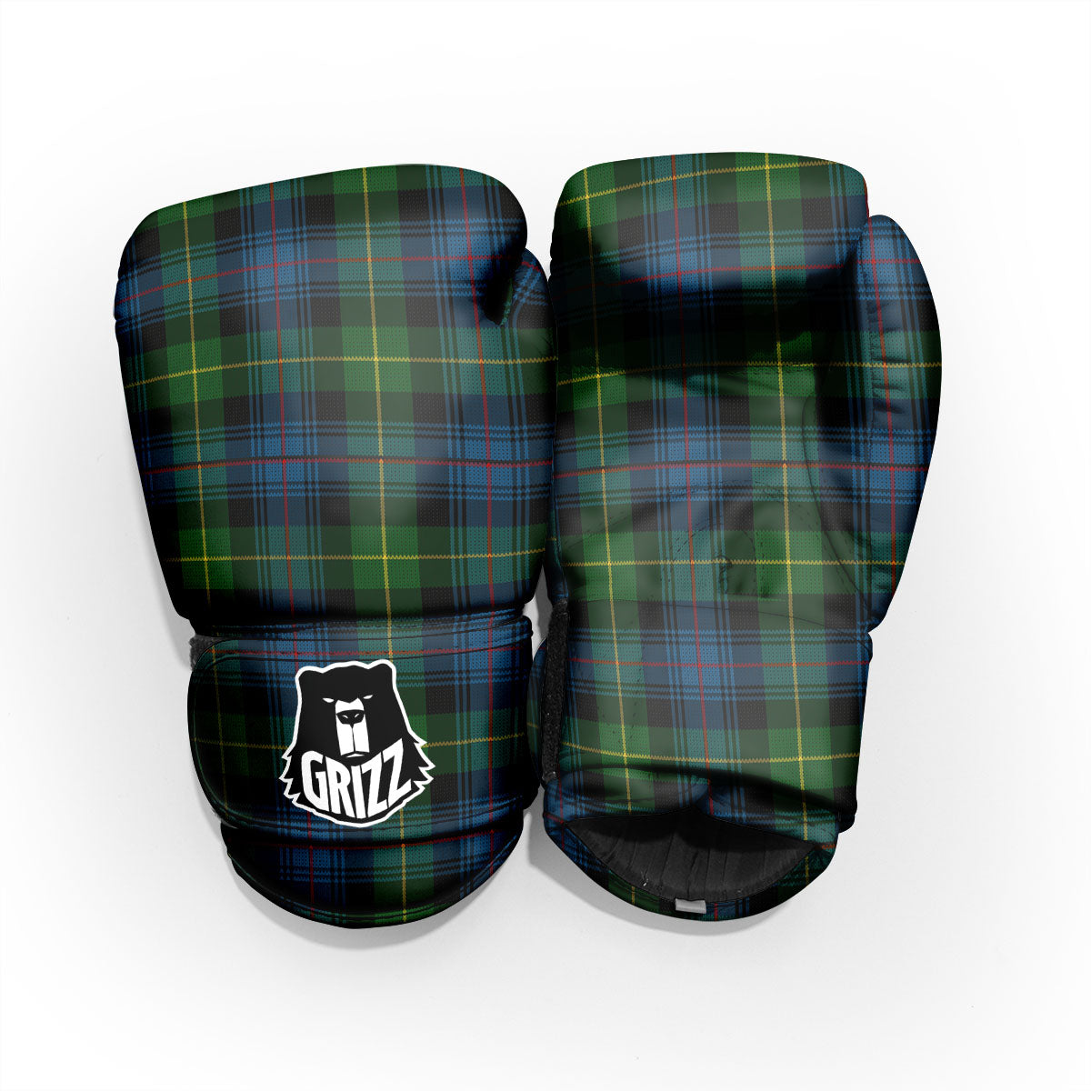 Plaid Scottish Knitted Print Pro Boxing Glove