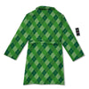 Plaid St. Patrick's Day Print Pattern Bathrobe-grizzshop