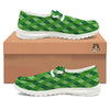 Plaid St. Patrick's Day Print Pattern Black Loafers-grizzshop