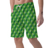 Plaid St. Patrick's Day Print Pattern Men's Shorts-grizzshop