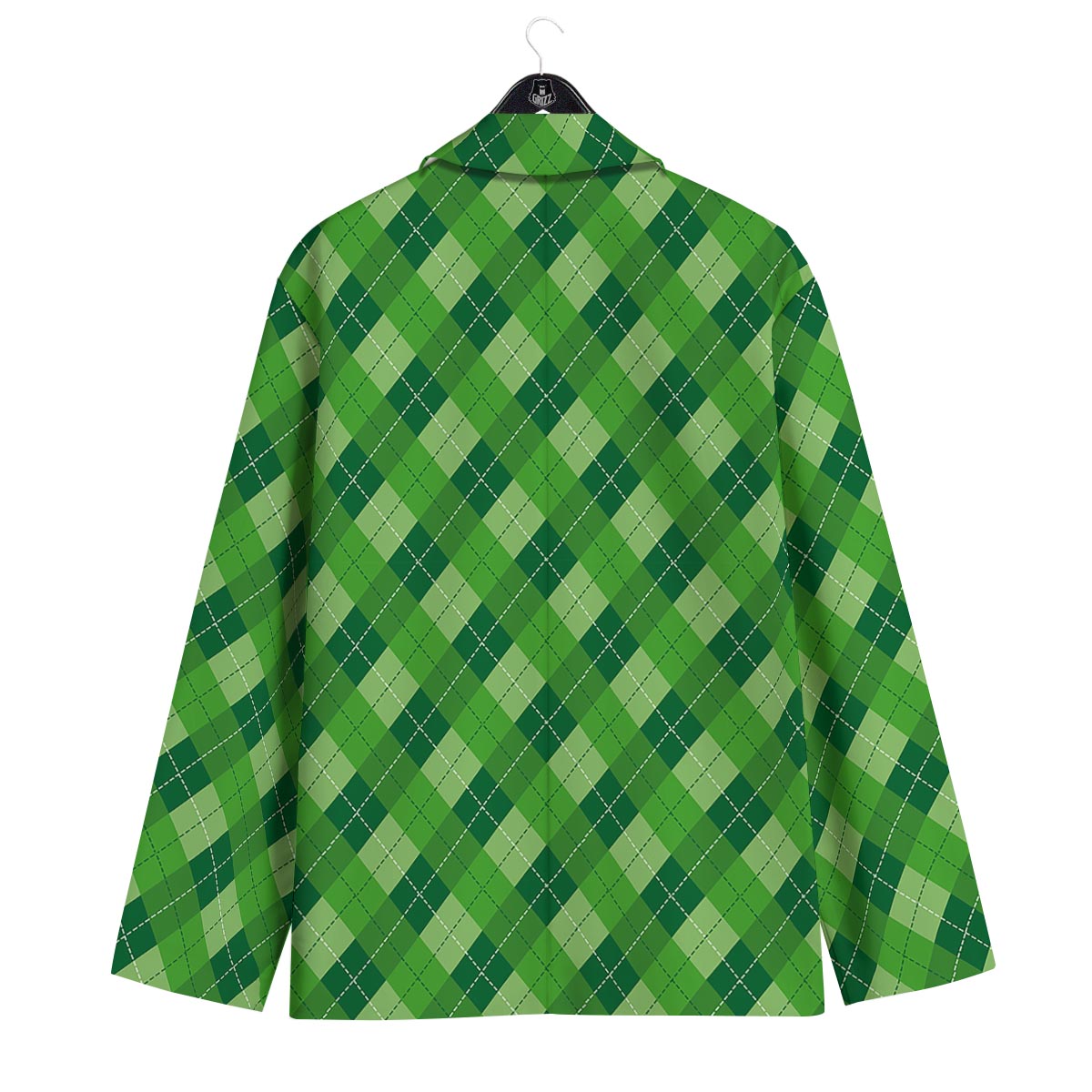 Plaid St. Patrick's Day Print Pattern Men's Sport Coat-grizzshop