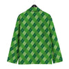 Plaid St. Patrick's Day Print Pattern Men's Sport Coat-grizzshop