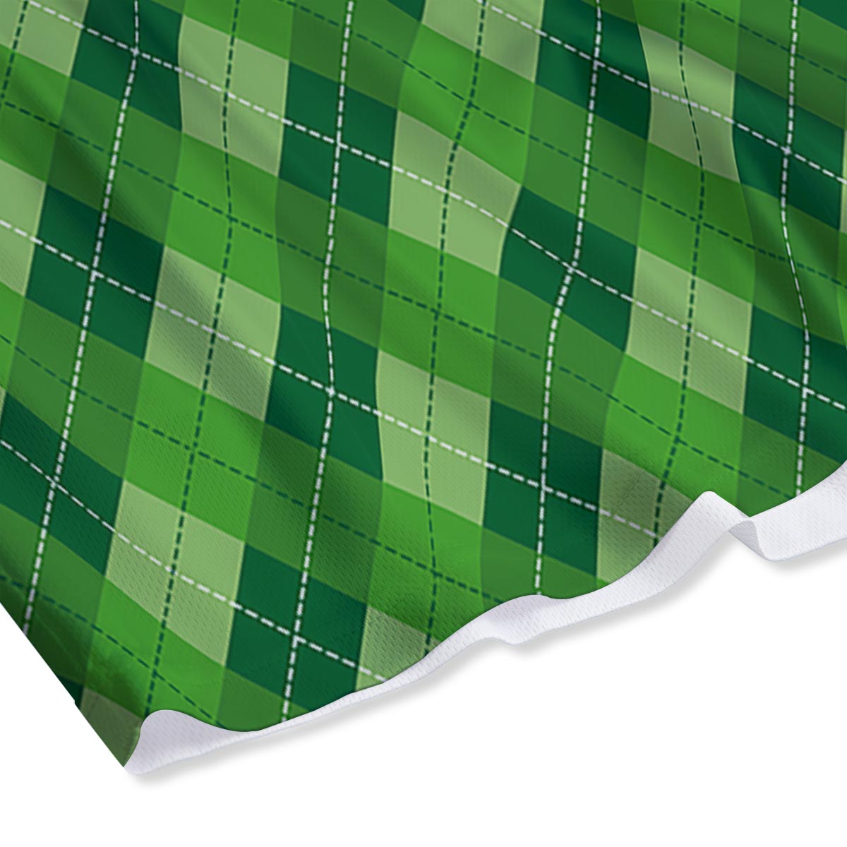 Plaid St. Patrick's Day Print Pattern Mesh Shorts