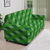 Plaid St. Patrick's Day Print Pattern Sofa Cover-grizzshop