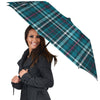 Plaid Teal Print Pattern Umbrella-grizzshop