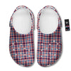 Plaid USA Patriotic Print Pattern Clog-grizzshop