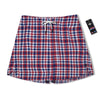 Plaid USA Patriotic Print Pattern Men's Running Shorts-grizzshop