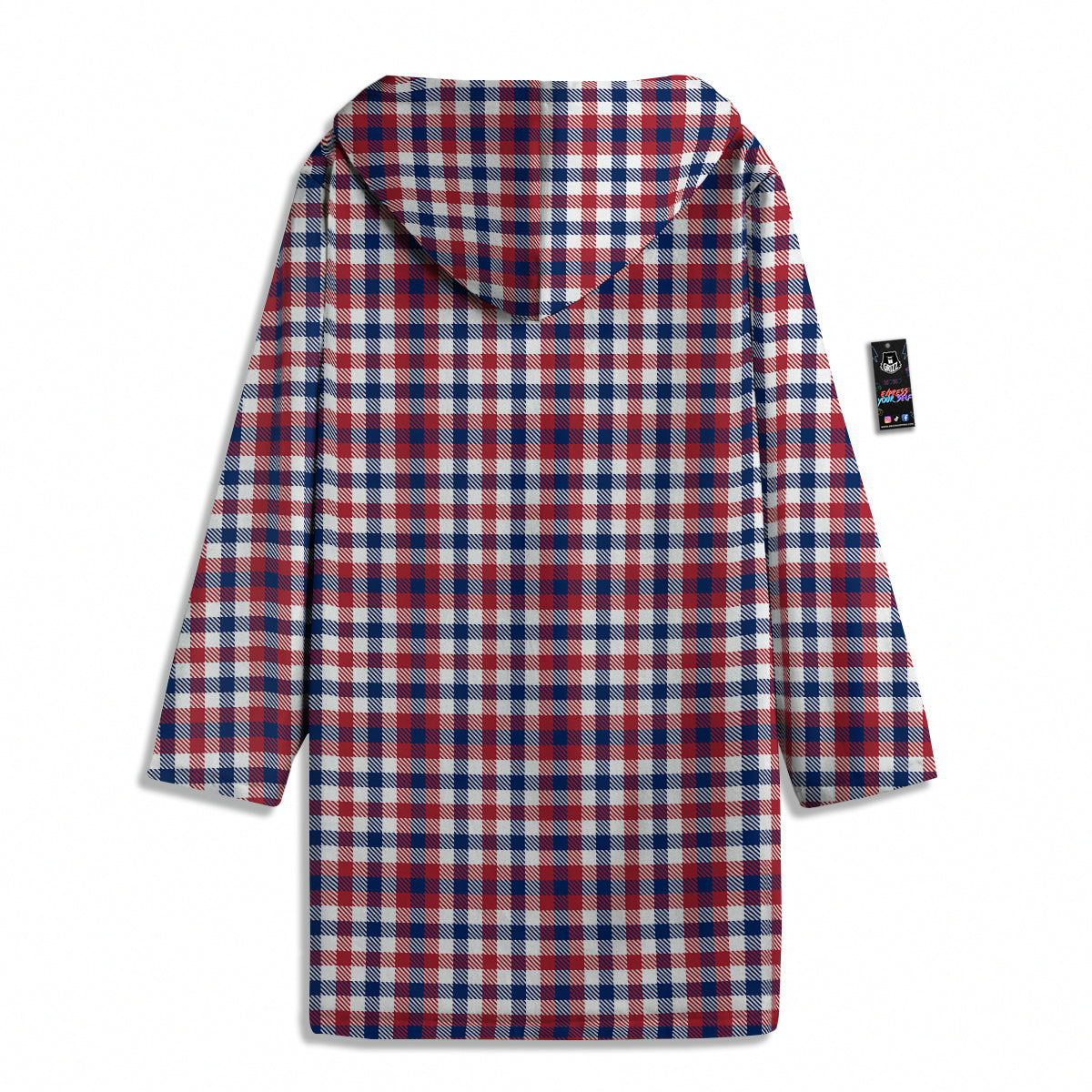 Plaid USA Patriotic Print Pattern Men's Windbreaker Jacket-grizzshop