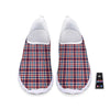 Plaid USA Patriotic Print Pattern Nurse Shoes-grizzshop