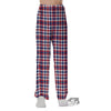 Plaid USA Patriotic Print Pattern Pajama Pants-grizzshop