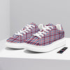 Plaid USA Patriotic Print Pattern Platform Shoes-grizzshop