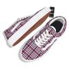 Plaid USA Patriotic Print Pattern Skate Shoes-grizzshop