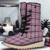 Plaid USA Patriotic Print Pattern Snow Boots-grizzshop