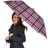 Plaid USA Patriotic Print Pattern Umbrella-grizzshop