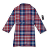 Plaid USA Print Pattern Bathrobe-grizzshop