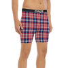 Plaid USA Print Pattern Boxer Briefs-grizzshop