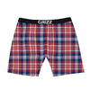 Plaid USA Print Pattern Boxer Briefs-grizzshop