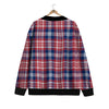 Plaid USA Print Pattern Cardigan-grizzshop