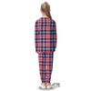 Plaid USA Print Pattern Kid's Pajamas-grizzshop