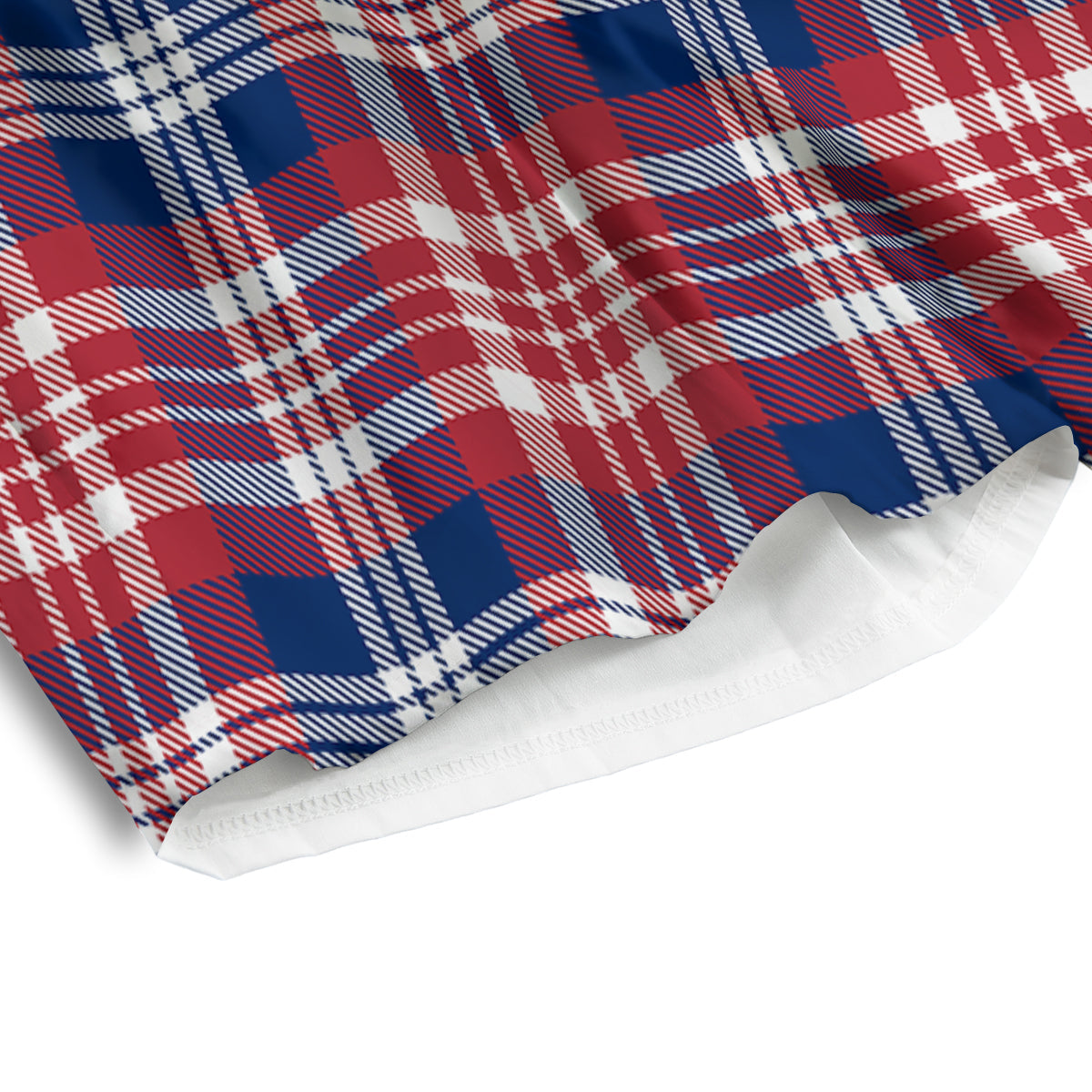 Plaid USA Print Pattern Men's Athletic Shorts