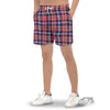 Plaid USA Print Pattern Men's Gym Shorts-grizzshop