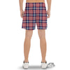 Plaid USA Print Pattern Men's Gym Shorts-grizzshop