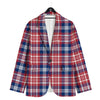 Plaid USA Print Pattern Men's Sport Coat-grizzshop