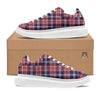 Plaid USA Print Pattern Platform Shoes-grizzshop