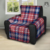 Plaid USA Print Pattern Recliner Protector-grizzshop