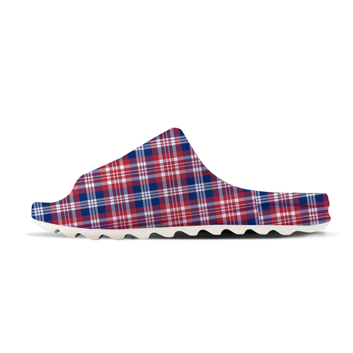 Plaid USA Print Pattern Sandals-grizzshop