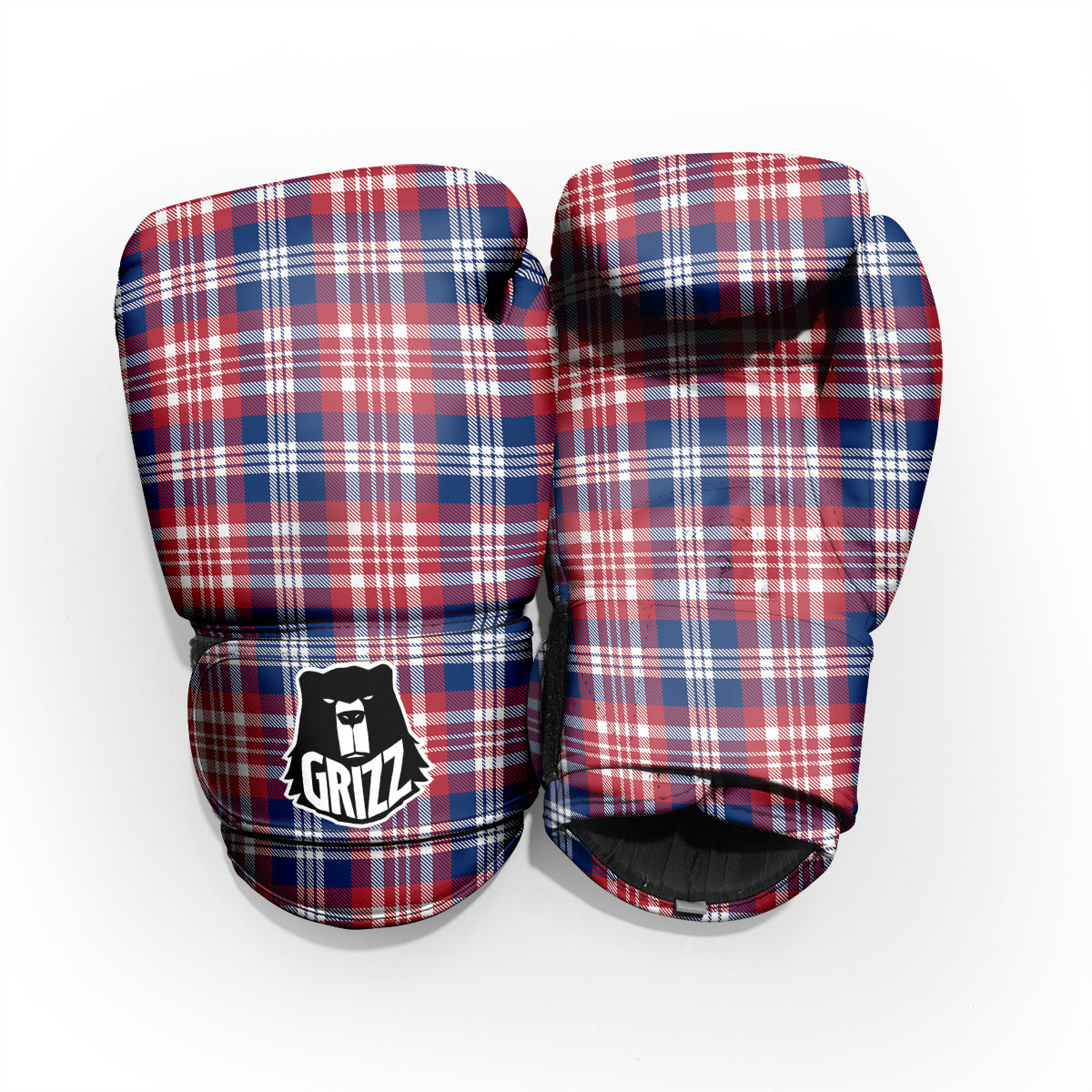 Plaid USA Print Pattern Pro Boxing Glove