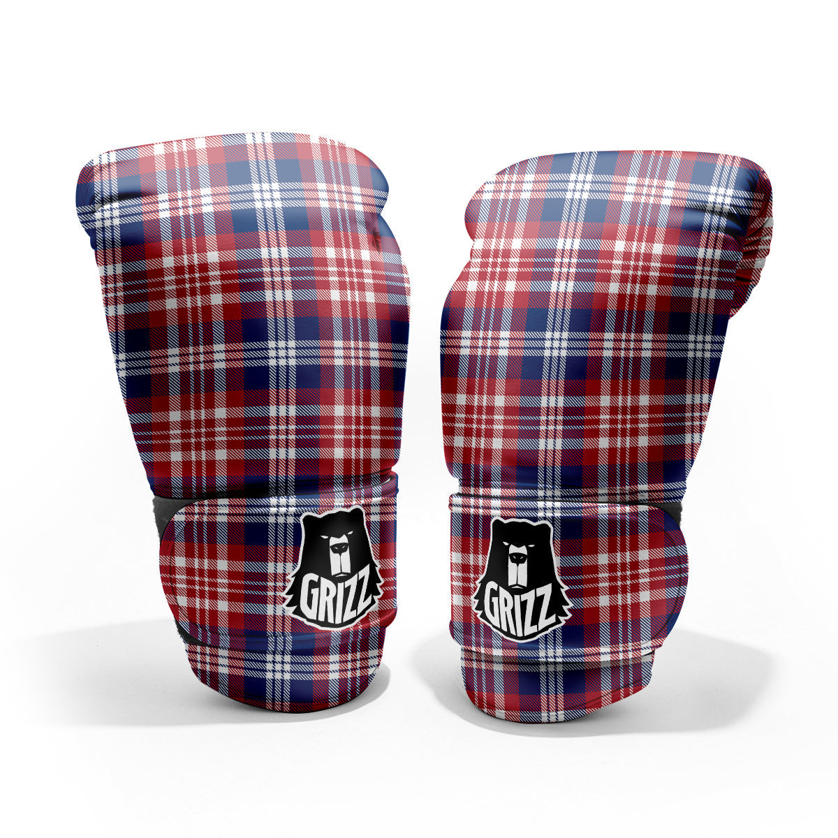 Plaid USA Print Pattern Pro Boxing Glove
